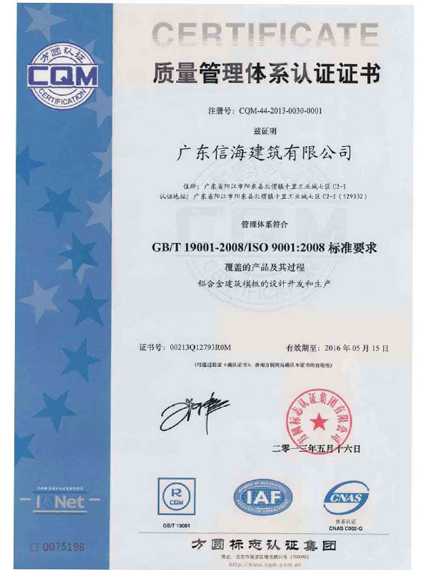 Quality Control Management Certification