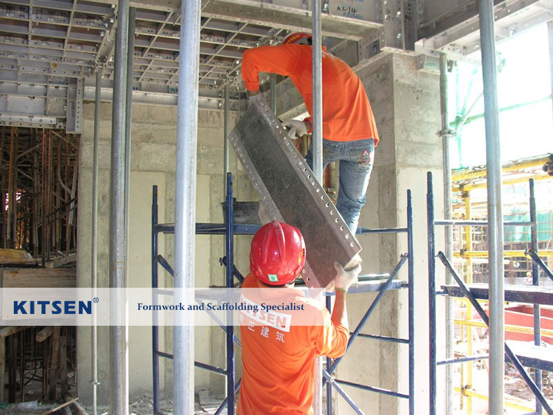 Aluminum formwork removal details processing
